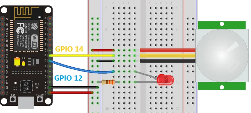 ESP8266 MicroPython PIR Kesme Bağlantısı