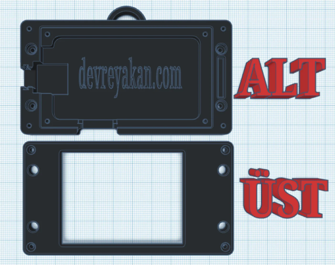 Nextion HMI 3D Baskı Kılıf Tasarımı
