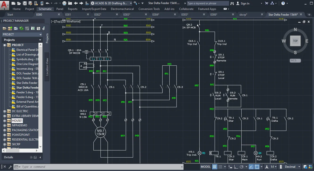 AutoCAD Electrical Elektrik Proje Çizim Programı