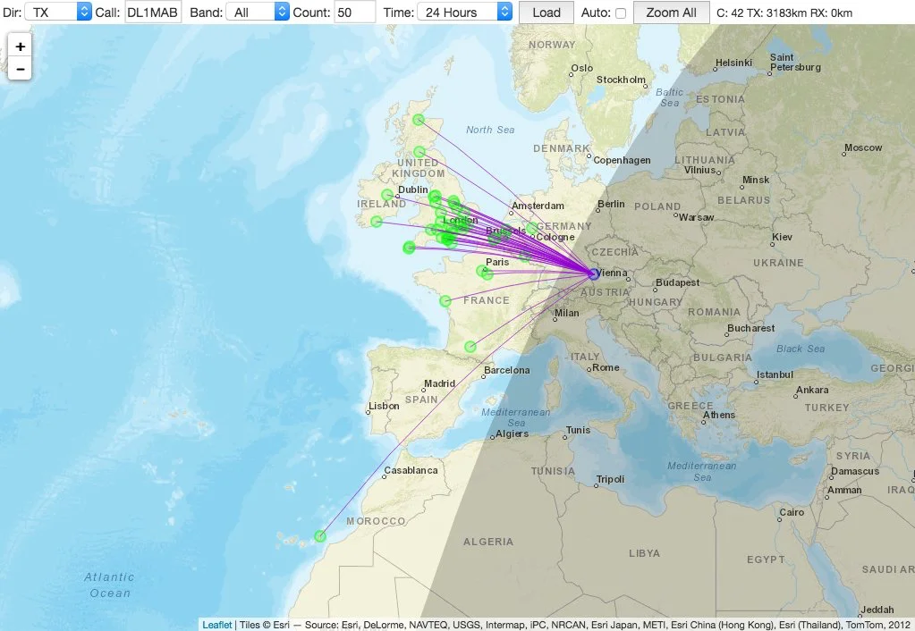 RTL-SDR ile WSPR Sinyali Nasıl Çözülür? wspr,rtl-sdr WSPRnet Canlı Alım Veritabanı Haritası
